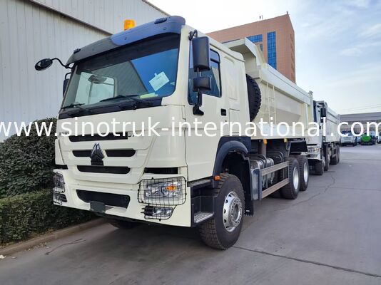 Camionetto da scarico bianco a forma di U da 371 CV con prestazioni di sollevamento superiori