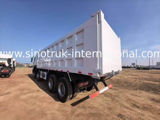 Camione di scarico a gomma con motore di carico pesante con capacità di carico da 40 a 50 tonnellate, motore diesel da 375 cavalli e lunghezza della scatola di carico di 7300 mm