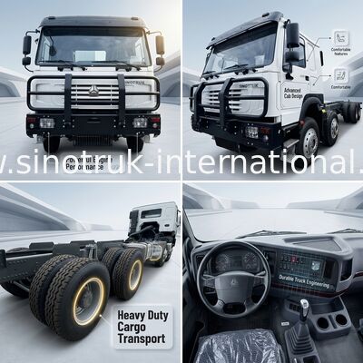 Autocarro Sinotruk HOWO 8X4 400 CV 12 Ruote Cabina Ghost Face