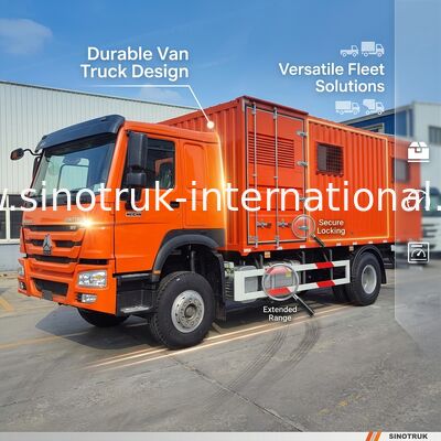 Potenza versatile: scopri la durata superiore e il design conveniente di HOWO 4x2 Van Truck