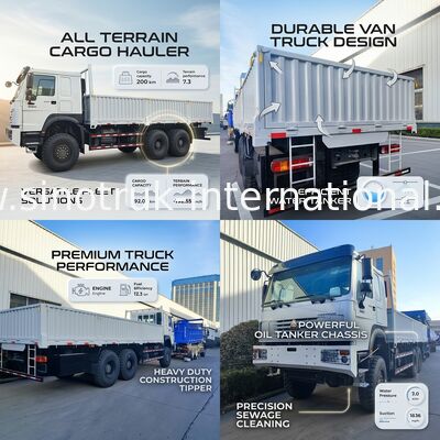 Scatenate la potenza e la versatilità di tutti Conquistare bianco HOWO 6x6 400HP Off - Road Cargo Truck