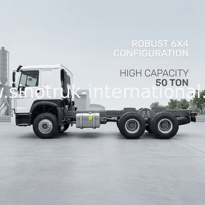 SINOTRUK HOWO Dropside Cargo Veicoli commerciali Camion Chassis LHD 6X4 400 CV