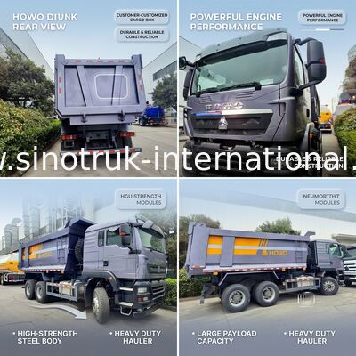 Autocarro ribaltabile SINOTRUK Heavy Duty Hauler TX con motore da 380 CV, capacità di carico da 30-40 tonnellate e tipo di sollevamento centrale