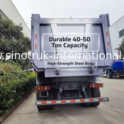 Autocarro ribaltabile HOWO TX 6×4 con cassone da 20 m³, motore da 380 CV e meccanismo di sollevamento anteriore