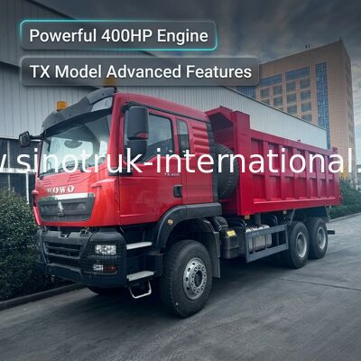 Autocarro con cassone ribaltabile del ribaltabile del modello 400HP LHD di SINOTRUK Howo TX 6X4 con le luci d'avvertimento
