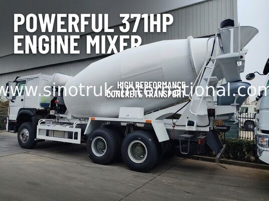 6x4 371HP 12CBM Autocisterna per calcestruzzo con alta efficienza e forte potenza per costruzioni pesanti