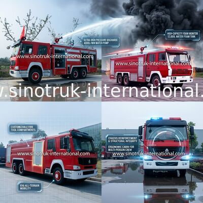 Veicoli dell'autopompa antincendio di emergenza della struttura compatta/camion del pompiere