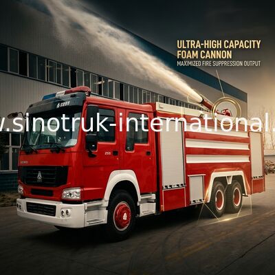 camion di estinzione di incendio di 20CBM LHD 6X4, camion di salvataggio del fuoco della schiuma di emergenza