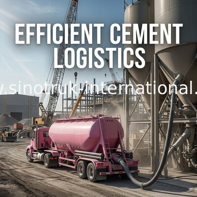 12 ruote ammassano camion del cemento, camion del trasporto del cemento di LHD 36-45CBM