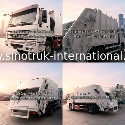 SINOTRUK ha compresso i camion della raccolta dei rifiuti 15-16 CBM 290HP ZZ1167M4611