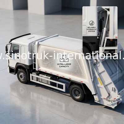 Autocarro compattatore SINOTRUK 300 CV 4x2 con forza di rotolamento di 30T per una gestione efficiente dei rifiuti