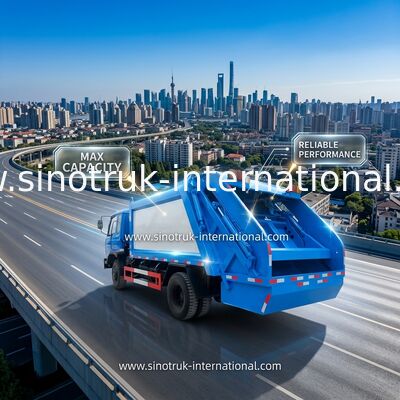 Camion di immondizia commerciale della gestione dei rifiuti del veicolo per la raccolta rifiuti 5-6 CBM