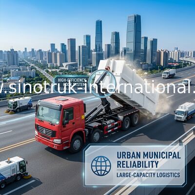 Camion smontabile di tritarifiuti del trasporto di SINOTRUK HOWO 20-25 CBM