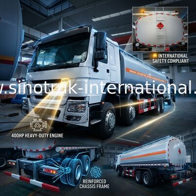 Autocisterna 8X4 LHD Euro2 400HP 31000KG dell'olio di alta efficienza