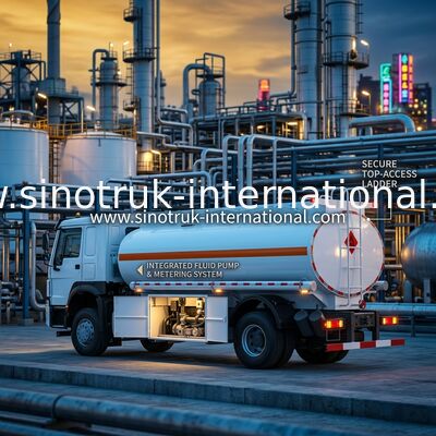 Serbatoio di combustibile 4x2 Lhd Euro2 290hp del camion dei semi di SINOTRUK Howo