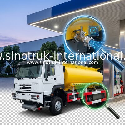 SINOTRUK HOWO 25CBM Cisterna petrolifera 10 ruote 400 CV 6 × 6 Comparti multipli
