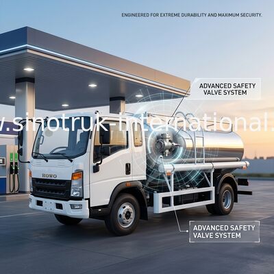 SINOTRUK HOWO 4X2 Camione cisterna di trasporto petrolio SINOTRUK HOWO 5-6CBM