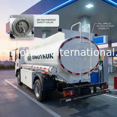 SINOTRUK HOWO 4X2 Camione cisterna di trasporto petrolio SINOTRUK HOWO 5-6CBM