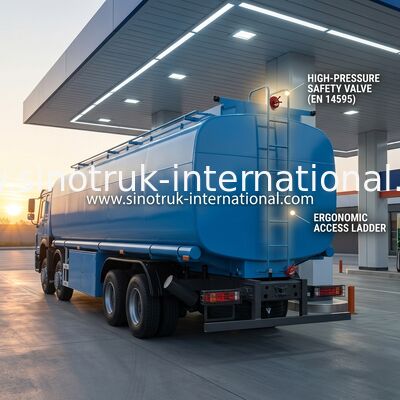 Camion di consegna del combustibile della cisterna del petrolio di HOWO 8X4 30 CBM