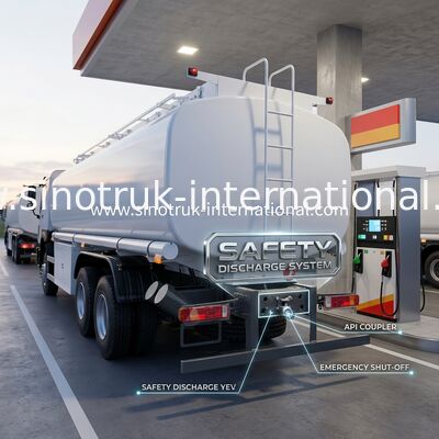 Compartimenti multipli del × 4 dell'autocisterna 10Wheels 400Hp 6 dell'olio di Sinotruk Howo 25CBM