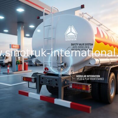 serbatoio di combustibile del camion dei semi di 20CBM Sinotruk Howo 6x4 Lhd Euro2 371hp