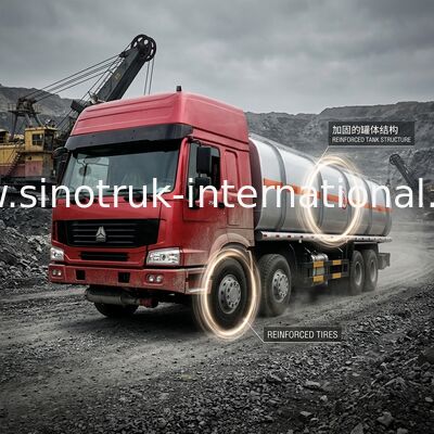 autocisterna dell'olio di 8X4 LHD Euro2 336HP, camion del trasporto del petrolio greggio 30CBM