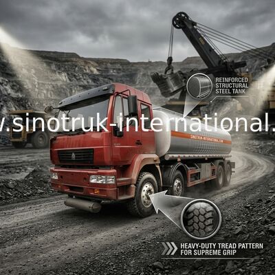 Capacità di trazione ad alta resistenza 25-30CBM dell'autocisterna ZZ1311N4661W dell'olio grande