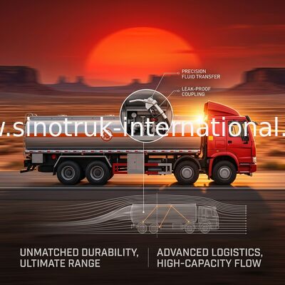 Autocisterna 8X4 RHD Euro2 336HP della benzina di rendimento elevato 25-30 CBM