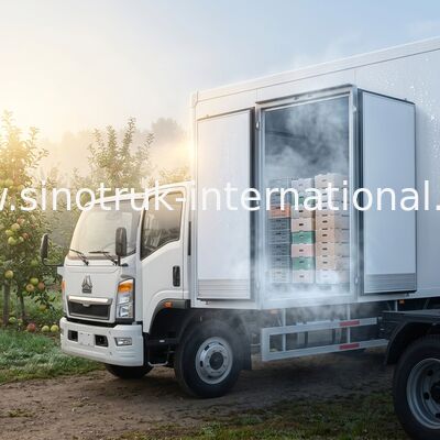 camion refrigerato 140HP RHD 95km/H di 4x2 SINOTRUK HOWO