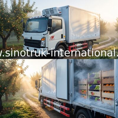 Camion refrigerato SINOTRUK HOWO per trasporto congelato medicina/dell'alimento