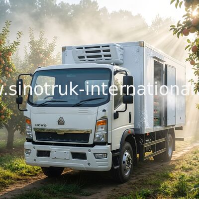 Camion Sinotruk Howo 140hp Rhd del congelatore del frigorifero 4x2 a basso rumore