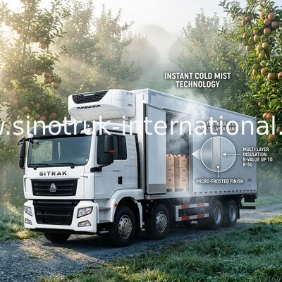 Il contenitore di congelatore da 30 tonnellate ha refrigerato il camion di consegna per il trasporto delle verdure/frutti