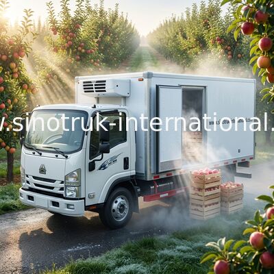 Conservazione frigorifera del piccolo carico camion refrigerato 8 tonnellate per la latteria, camion del contenitore di congelatore
