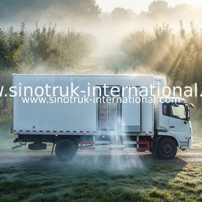 7 T hanno refrigerato i camion e l'euro 2 dei furgoni LHD 4X2 ha chiuso la scatola congelata With di Van Truck