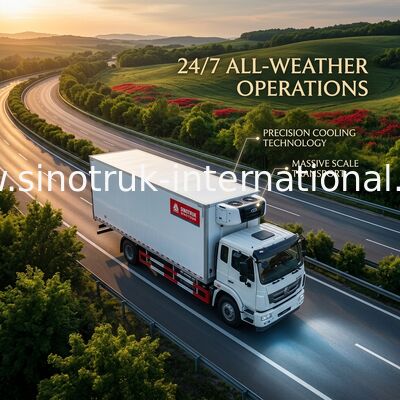 Il professionista di SINOTRUK HOHAN ha refrigerato le tonnellate 20 del camion 16 - euro 25CBM 2 266HP 4X2