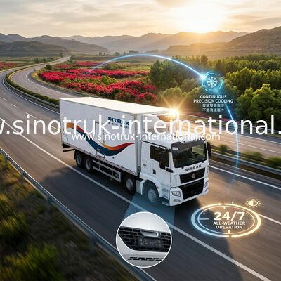 Gli alimenti congelati ad alta resistenza 8×4 hanno refrigerato i camion ed i furgoni a basso rumore 40 tonnellate