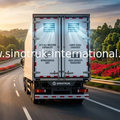 Stabilità ad alta temperatura 20CBM dell'alimento congelata For di Van Truck refrigerata SINOTRUK