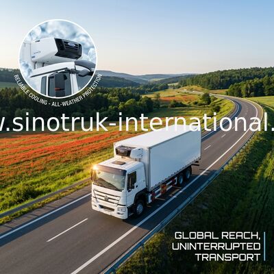 Gli alimenti congelati ad alta resistenza RHD 8×4 hanno refrigerato i camion ed i furgoni a basso rumore 40 tonnellate