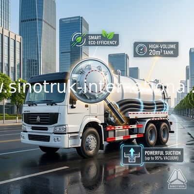 Camion 15CBM LHD 6X4 Euro2 290HP di aspirazione delle acque luride di vuoto di SINOTRUK HOWO