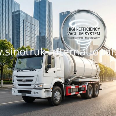 Camion SINOTRUK HOWO di aspirazione delle acque luride per impresa 20CBM LHD 336HP di risanamento