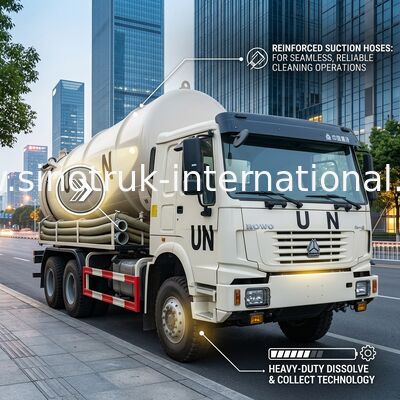 16CBM che raccoglie il camion LHD 6X4 di pulizia del carro armato settico del pulsometro dei fanghi di depurazione
