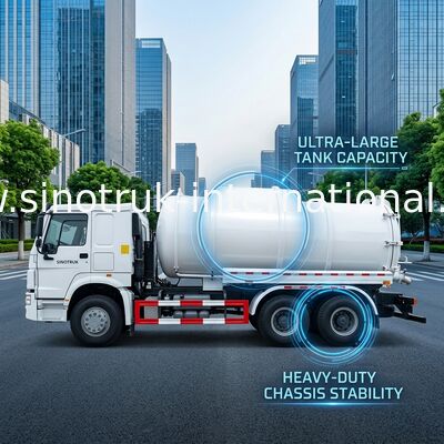 Camion 16CBM LHD 6X4 Euro2 290HP di aspirazione delle acque luride delle attrezzature per la pulizia dalla fogna,
