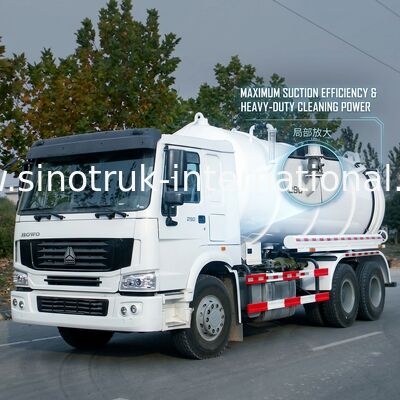 Camion di aspirazione delle acque luride del pulsometro, camion settici di vuoto con il limite di emissione dell'euro 2