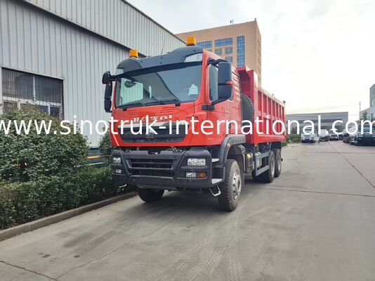 Autocarro con cassone ribaltabile HOWO TX 6x4 ad alta efficienza | Carrozzeria rossa, motore da 400 CV, container da 20 m³, trasporto pesante da 60 tonnellate