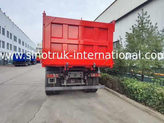 Autocarro con cassone ribaltabile HOWO TX 6x4 ad alta efficienza | Carrozzeria rossa, motore da 400 CV, container da 20 m³, trasporto pesante da 60 tonnellate