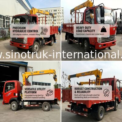 Il camion di ingegnere meccanico ha montato la gru mobile/l'attrezzatura di sollevamento montata camion