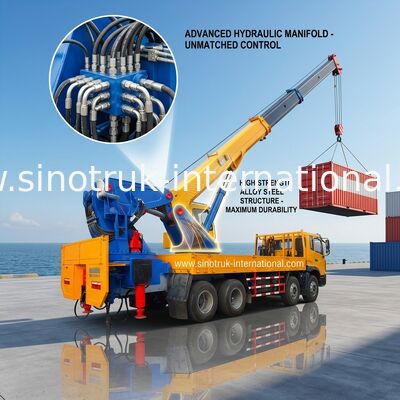 25-80 le tonnellate di camion hanno montato la gru 8X4 LHD, attrezzatura di sollevamento montata camion