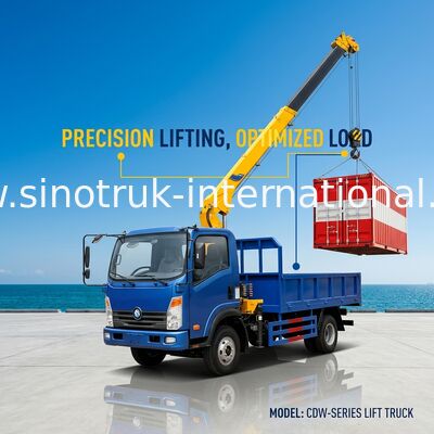 Il camion professionale del trasporto della conduttura ha montato il tipo di azionamento della gru 4×2