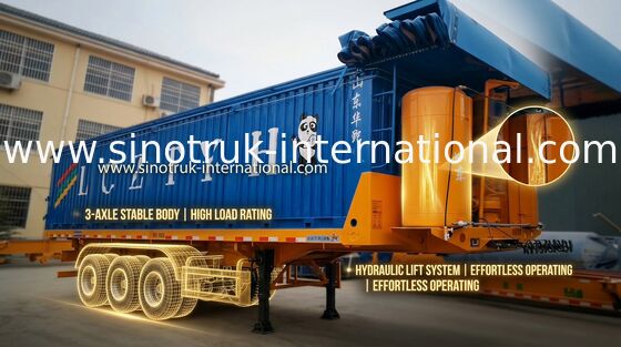 Autoarticolato popolare di iso, tri rimorchio 12000×2500×3880mm dei semi dell'asse