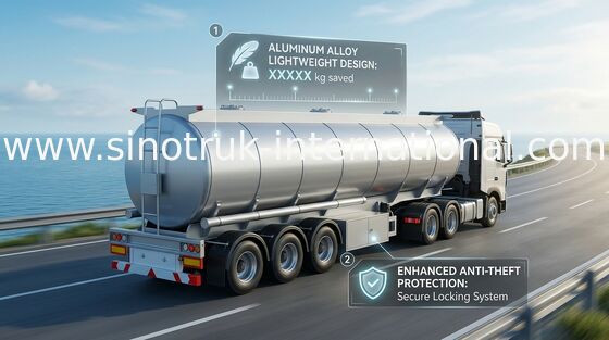 Autoarticolato di grande capacità/camion cisterna diesel del combustibile 14100 * 2500 * 3780 millimetri